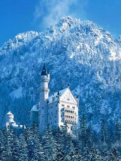 Neuschwanstein in the Bavarian Alps of Germany