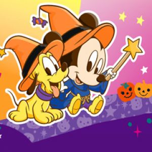 Halloween - Pluto and Mickey Mouse