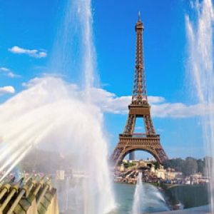 Eiffel Tower and Fountain - Paris