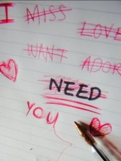 I...miss...love...want...ador...need...you