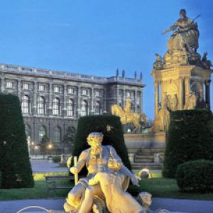 Austrian Garden at Twilight - Vienna