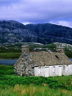 An-Abandoned-Croft Loch-Stack Sutherland The-Highl