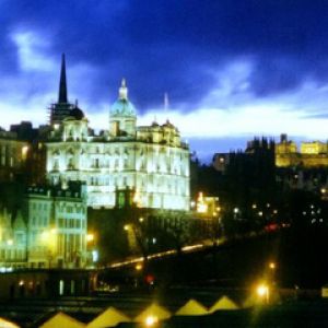 Edinburgh at night