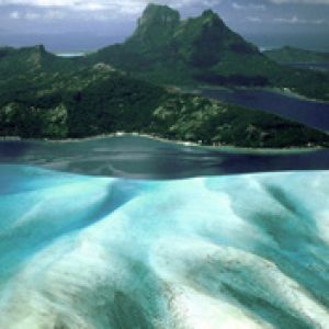 Approaching Bora Bora French Polynesia