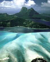 Approaching Bora Bora French Polynesia