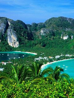 Ao Ton Sai and Ao Lo Dalam Ko Phi Phi Don Thailan