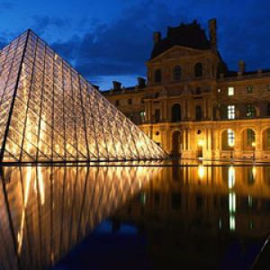 Pyramid at Louvre Museum - Paris - France