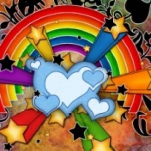 Rainbow heart