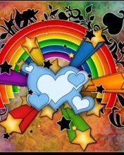 Rainbow heart