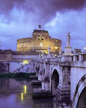 Castel-Sant Angelo-and-Bridge Rome Italy