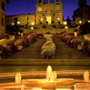 Trinita dei Monti Church Spanish - Rome - Italy