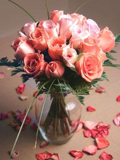 Assorted Pink Roses 