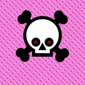 Pink skull