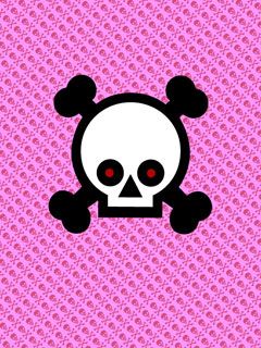 Pink skull