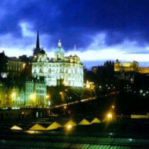 Edinburgh at night