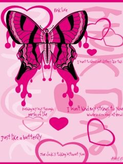 Pink butterfly 