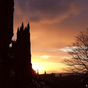 Mini Sunset over Edinburgh