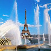 Eiffel Tower and Fountain - Paris - France