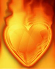 Heart on fire