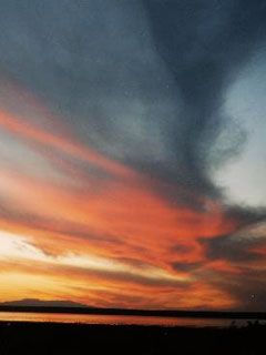 Sunset at Kyzylkol lake - Kazakhstan