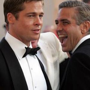 George Clooney and Brad Pitt