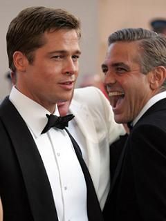 George Clooney and Brad Pitt