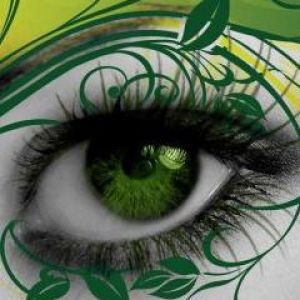 Green Floral Eye