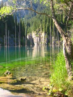 Kaindy Lake Kazakhstan