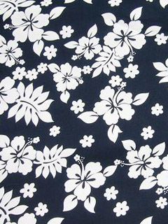 Navy-white Hibiscus
