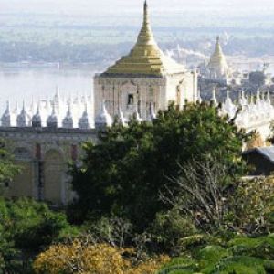 Sagaing & Mingun - View from Sagaing Hill