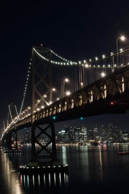 Thebay Bridge by Night 