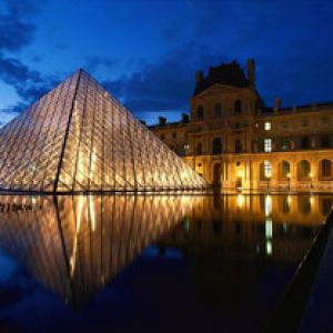 Pyramid at Louvre Museum - Paris - France