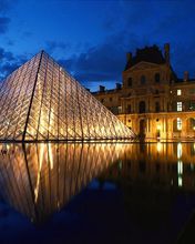 Pyramid at Louvre Museum - Paris - France