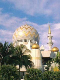 Sabah State Mosque - The Majestic Domes and Minare