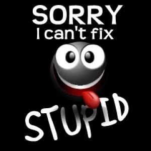 Sorry I cant fix Stupid