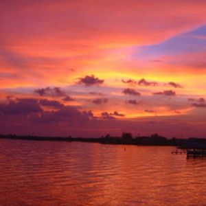 Tropical Island Sunset