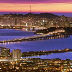 San Francisco at Dusk From the Berkeley Hills