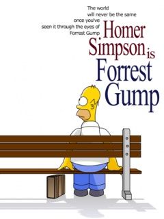 Homer Simpson is Forrest Gump