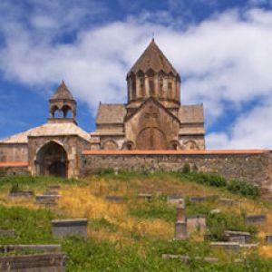 The Gandzasar Monastery in the Karabah Mountains