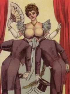 Vintage komediálna ilustrácia