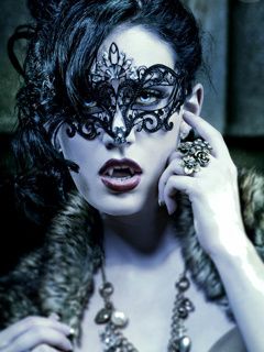Elegant Masked Woman