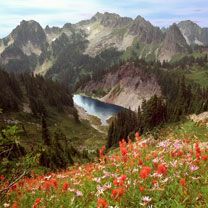 Cliff Lake and the Tatoosh Range