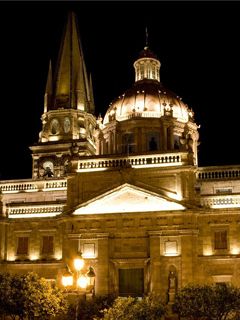 Guadalajara Cathedral At Night