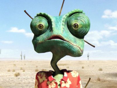 Vtipný chameleón