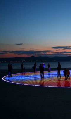 Greeting to the Sun at night Zadar