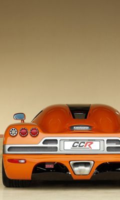 Koenigsegg CCR Oranžové Športové Auto