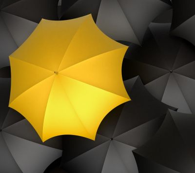 Yellow umbrella