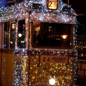 Christmas Tram Budapest