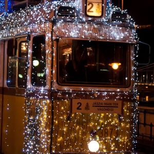 Christmas Tram Budapest