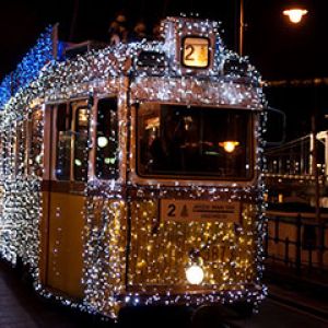 Christmas Tram Budapest